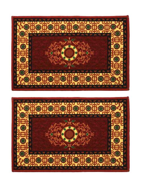 Soft & Durable Good Quality Set of 2 Door Mat - 14506980 - Very Small Image - 1