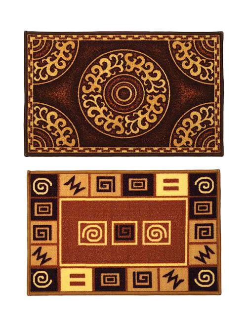 Soft & Durable Good Quality Set of 2 Door Mat - 14506984 - Very Small Image - 1