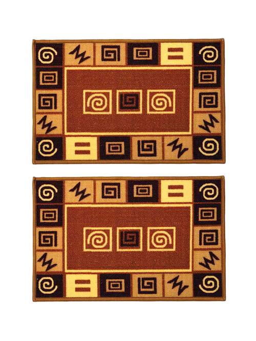 Soft & Durable Good Quality Set of 2 Door Mat - 14506985 - Very Small Image - 1