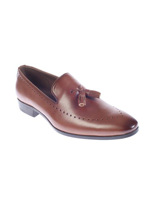 brown Leather formal slip on - 14507021 - Standard Image - 1
