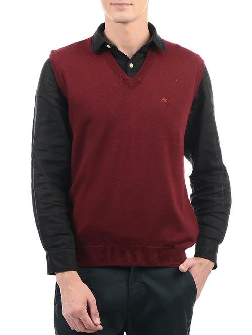 red wool pullover - 14509611 - Very Small Image - 1