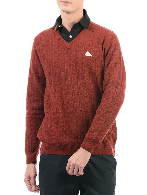 red wool pullover - 14509620 - Very Small Image - 1