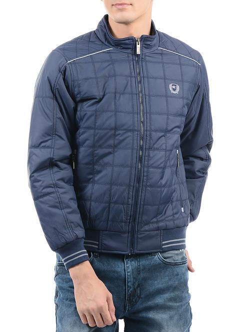 dark blue cotton casual jacket - 14509923 - Very Small Image - 1