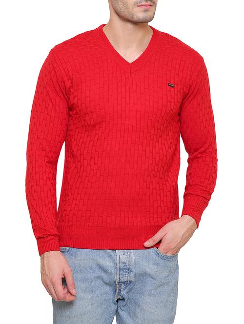 red wool pullover - 14510034 - Very Small Image - 1