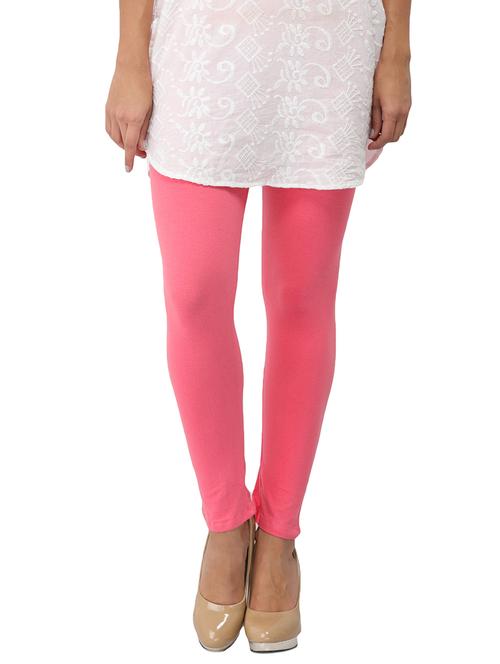 pink cotton lycra leggings - 14510320 - Standard Image - 1