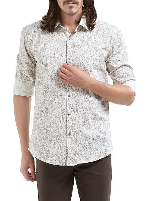 white cotton casual shirt - 14510747 - Very Small Image - 1