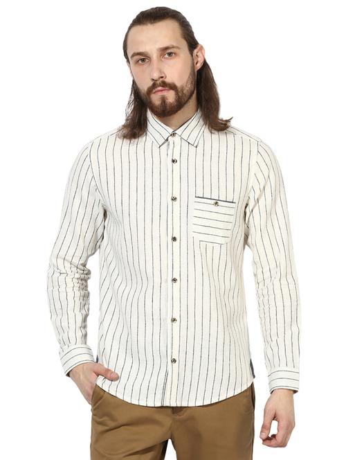 white cotton casual shirt - 14510761 - Standard Image - 1