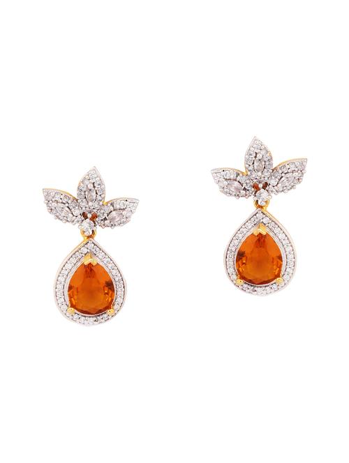 multi colored zinc drop earring - 14510882 - Standard Image - 1