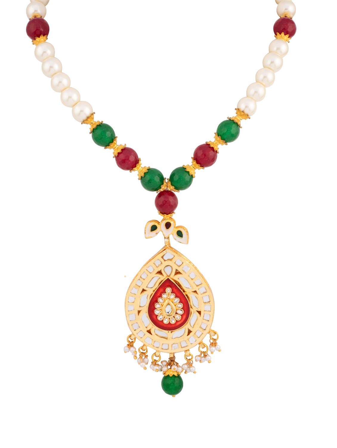 multi colored zinc necklace - 14510896 - Zoom Image - 1
