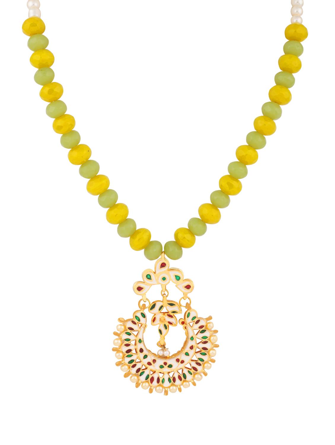 multi colored zinc necklace - 14510906 - Zoom Image - 1