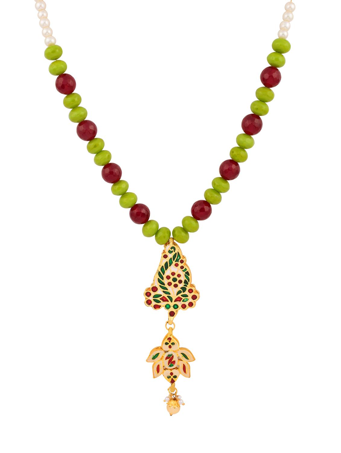 multi colored zinc necklace - 14510910 - Zoom Image - 2
