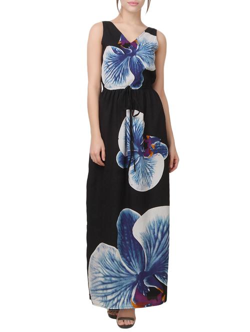 koastub black printed maxi dress - 14511011 - Very Small Image - 1