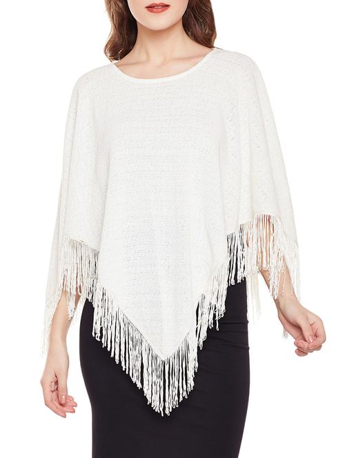 Fringed hem summer poncho - 14511187 - Very Small Image - 1