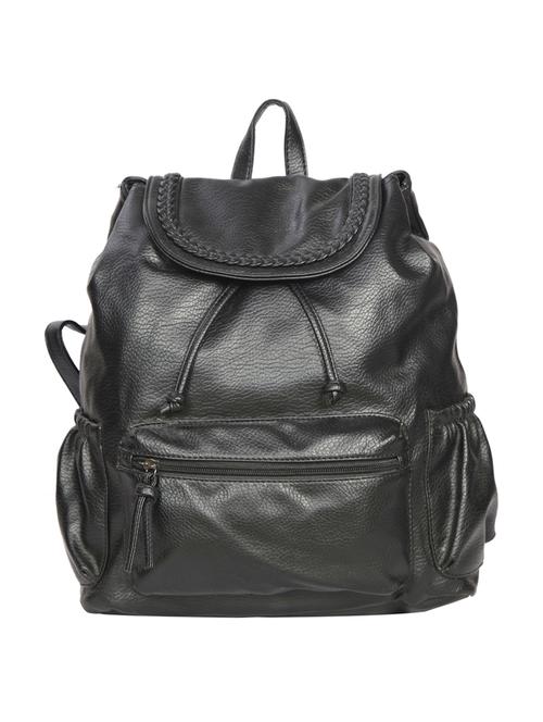 black leatherette backpack - 14511211 - Very Small Image - 1