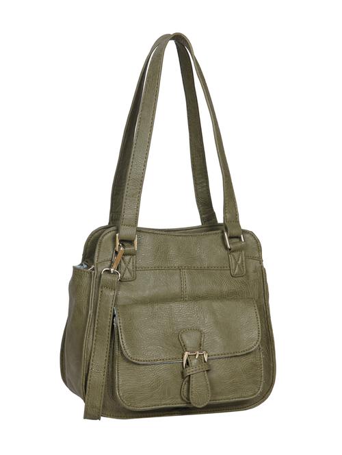 green leatherette regular sling bag - 14511233 - Very Small Image - 1