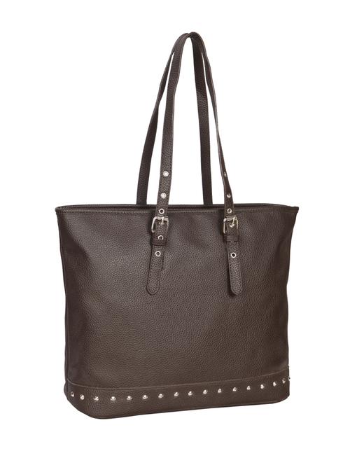 brown leatherette regular handbag - 14511252 - Very Small Image - 1