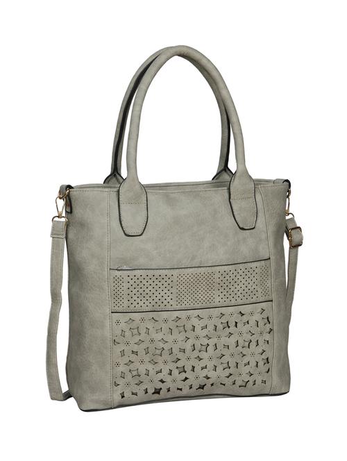 grey leatherette regular handbag - 14511261 - Very Small Image - 1