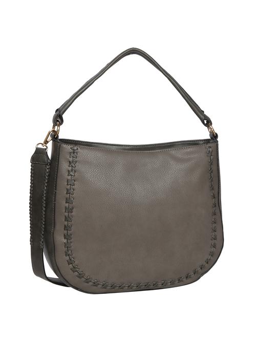 grey leatherette regular handbag - 14511262 - Very Small Image - 1