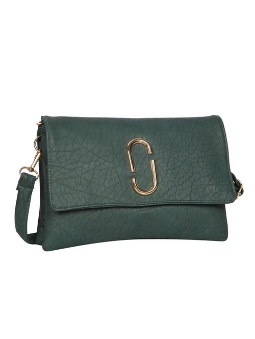 green leatherette regular sling bag - 14511266 - Very Small Image - 1