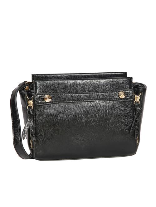 black leatherette regular sling bag - 14511277 - Very Small Image - 1