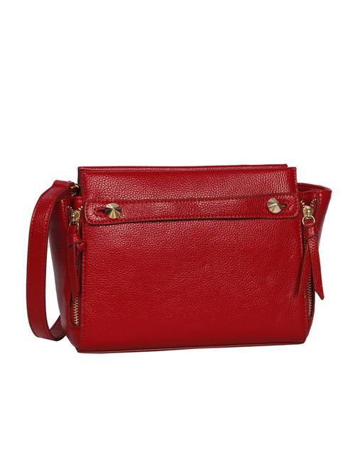 red leatherette regular sling bag - 14511280 - Very Small Image - 1