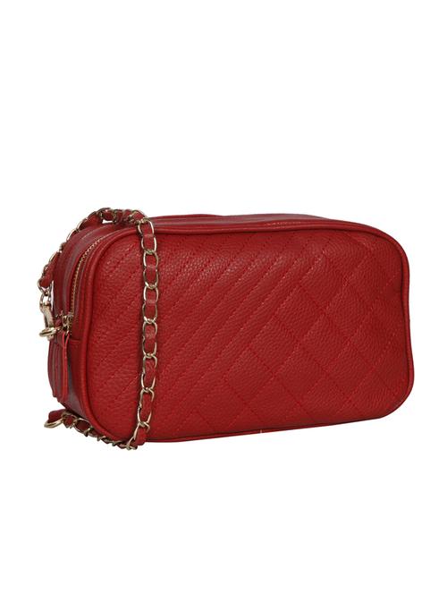 red leatherette regular sling bag - 14511293 - Very Small Image - 1