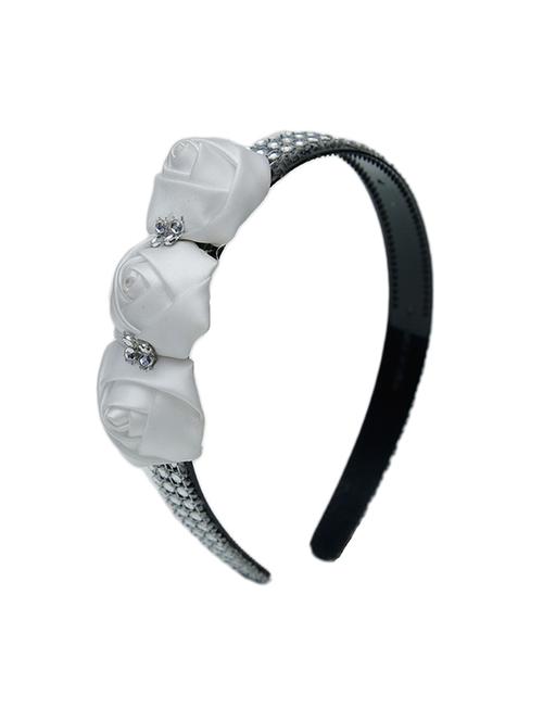 white fabric hairbands - 14511344 - Standard Image - 1