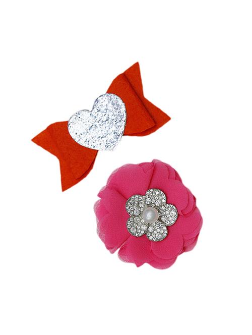 multi colored fabric hair clips - 14511355 - Very Small Image - 1