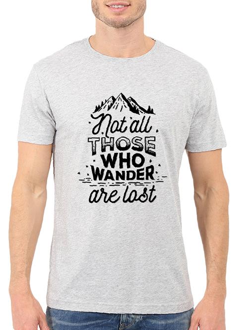 grey cotton chest print tshirt - 14511556 - Standard Image - 1