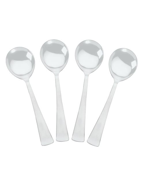 Elegante Vectra Stainless Steel Serving Spoon Set (Pack of 4) - 14511599 - Very Small Image - 1