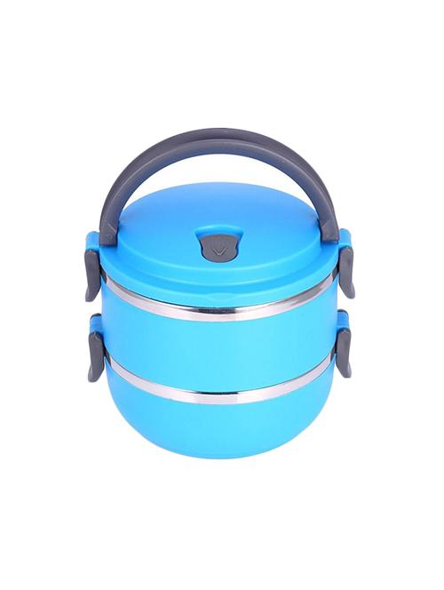 Blue 2 layer lunch box - 14511750 - Standard Image - 1