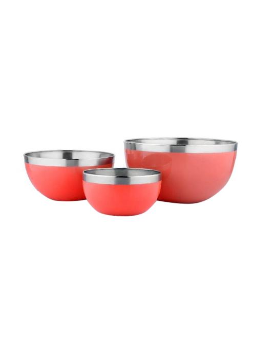 Stainless Steel Color Full Mixing Bowl Set of 3 pcs - 14511812 - Very Small Image - 1