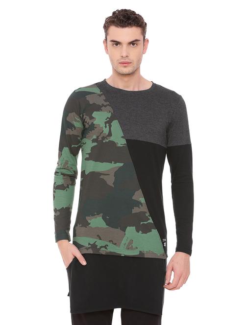 green cotton all over print tshirt - 14512265 - Very Small Image - 1