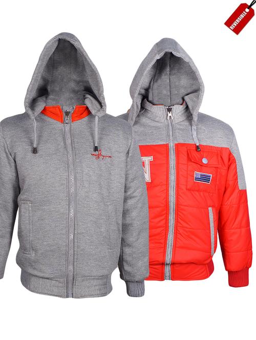 red polyester reversible jacket - 14512653 - Standard Image - 1