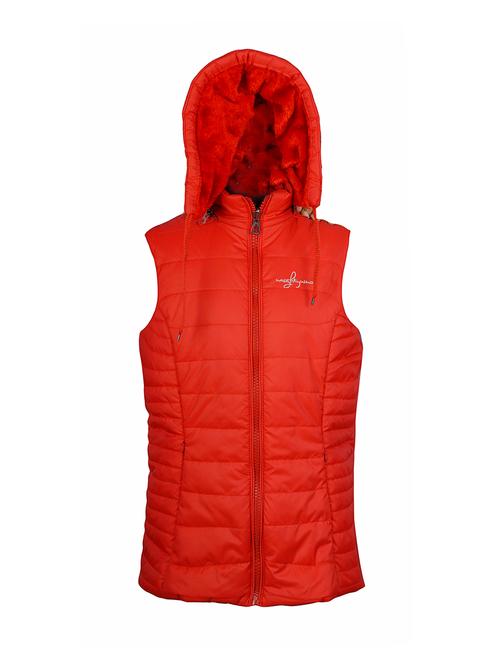 red polyester quilted jacket - 14512657 - Standard Image - 1