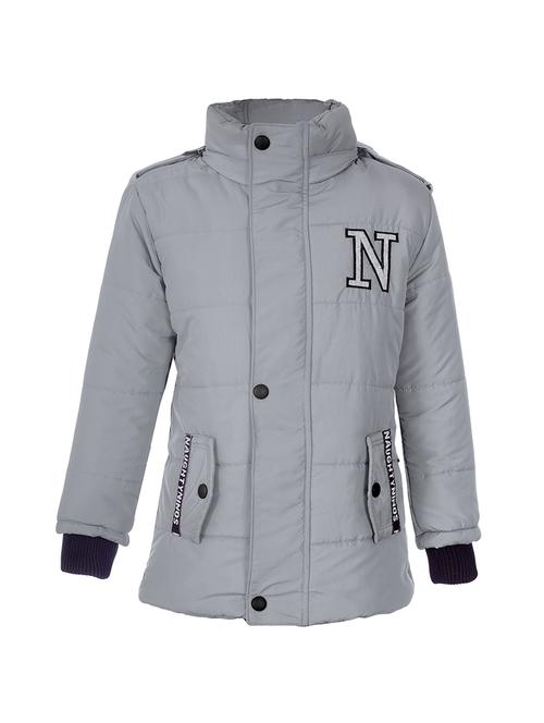 grey polyester quilted jacket - 14512662 - Standard Image - 1