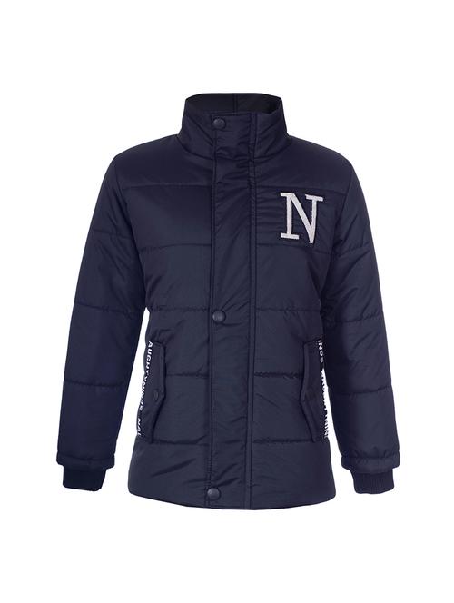 navy blue polyester quilted jacket - 14512664 - Standard Image - 1