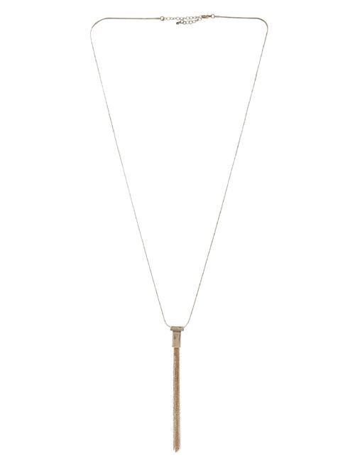 gold metal chain necklace - 14512718 - Standard Image - 1