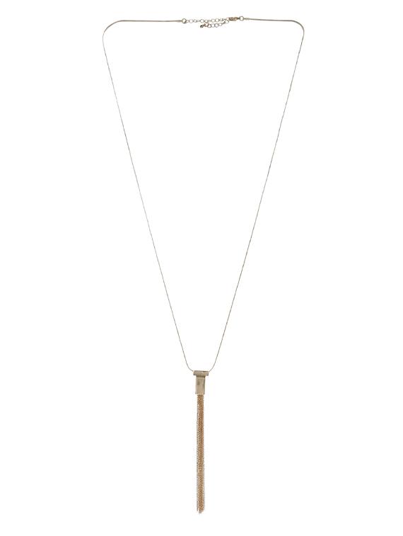 gold metal chain necklace - 14512718 - Zoom Image - 1
