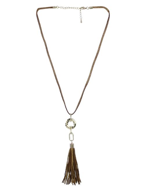 brown metal chain necklace - 14512731 - Very Small Image - 1