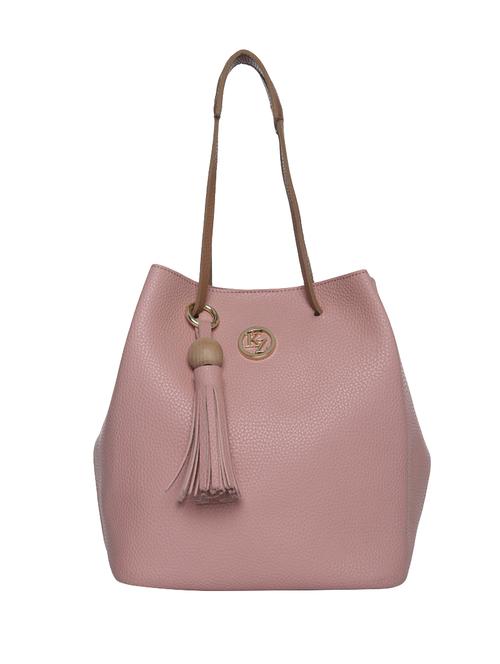 pink leatherette regular handbag - 14512787 - Very Small Image - 1