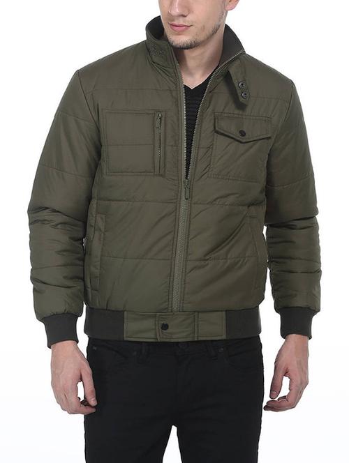 green polyester quilted jacket - 14512853 - Very Small Image - 1