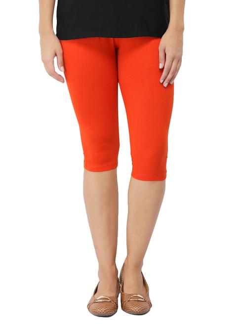 orange cotton capri legging - 14513332 - Standard Image - 1