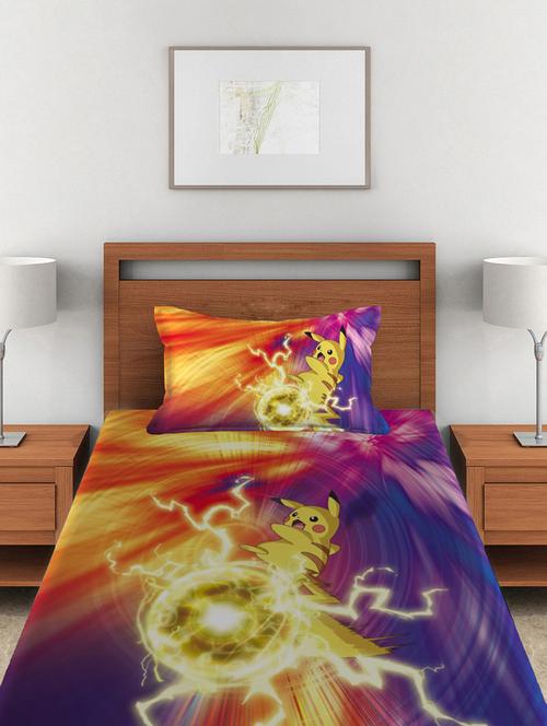 Pokemon Single Bedsheet with 1 Pillow Cover - 14513422 - Very Small Image - 1