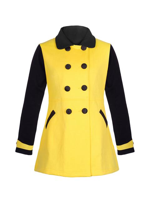 yellow fleece trench coat - 14513684 - Very Small Image - 1