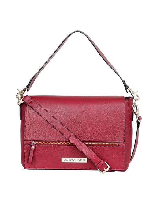 red leather regular handbag - 14513700 - Very Small Image - 1