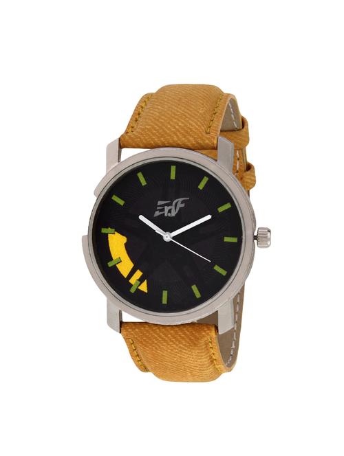 EnF brown round dial Analog Watch - 14513733 - Very Small Image - 1
