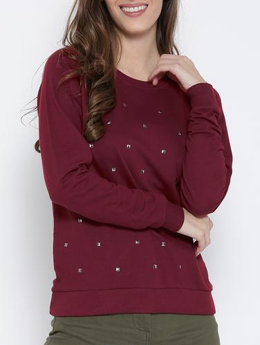 maroon colored sweatshirt - 14514059 - Very Small Image - 1