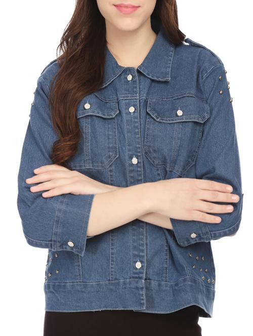 blue denim jacket - 14514133 - Standard Image - 1