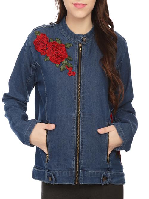 blue denim summer jacket - 14514135 - Very Small Image - 1